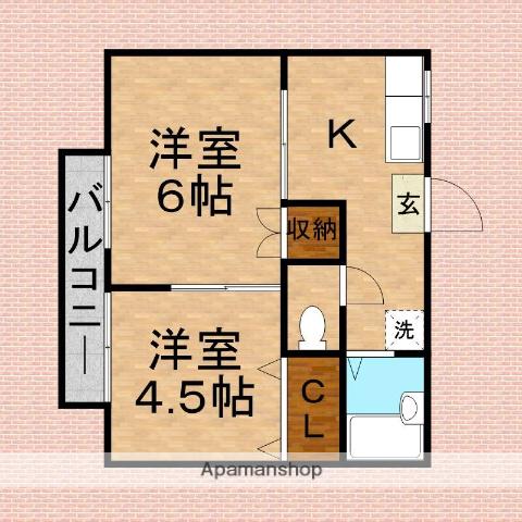 サマックス・シャローム 2階階 間取り
