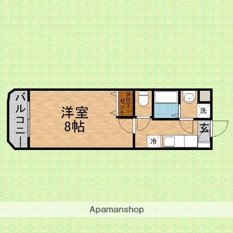アルティエーレ(1K/1階)の間取り写真