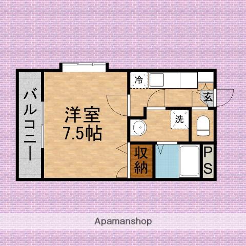 プロスペラーレ(1K/3階)の間取り写真