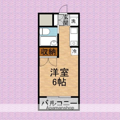 マエタハウス(ワンルーム/2階)の間取り写真