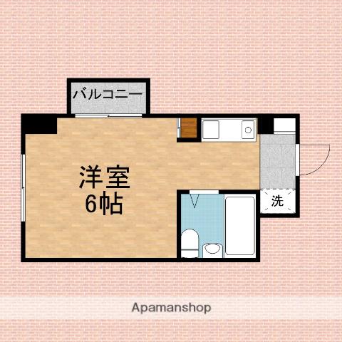 フォーレスト(ワンルーム/3階)の間取り写真