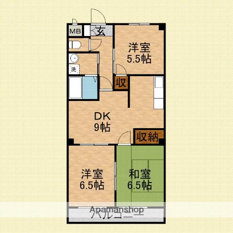 タイワード朝志 2階階 間取り