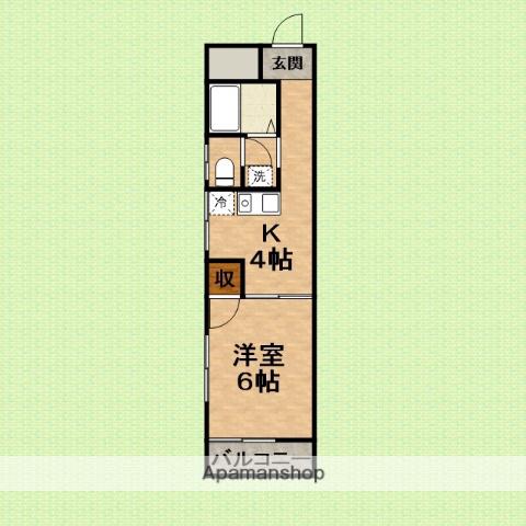 昌和コーポ(1K/2階)の間取り写真