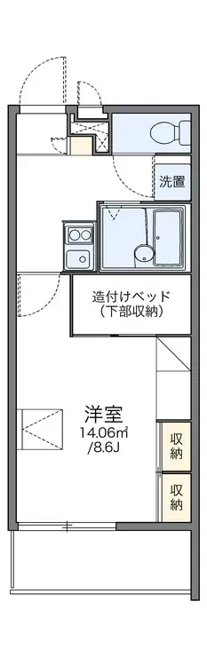 レオパレスYUTAKA 3階階 間取り