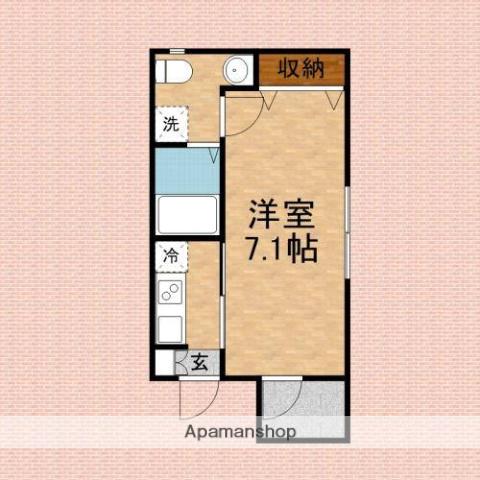 BESTSTAGEラ・フローラ(1K/1階)の間取り写真