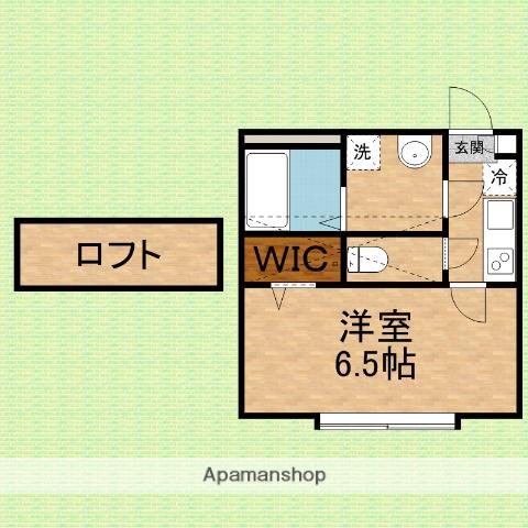 BEST STAGE ソレイユ鶴瀬(1K/3階)の間取り写真