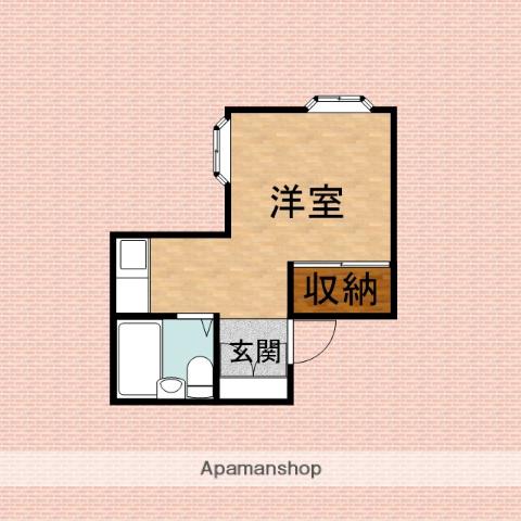 藤間コーポⅡ(1K/1階)の間取り写真