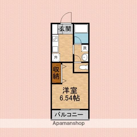 JH LUCE ふじみ野(1K/2階)の間取り写真