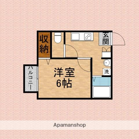 AMBER NEST(1K/1階)の間取り写真