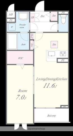VOITURE MH(1LDK/3階)の間取り写真