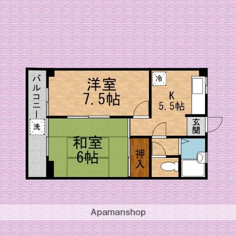 アメニティ瀬川 4階階 間取り