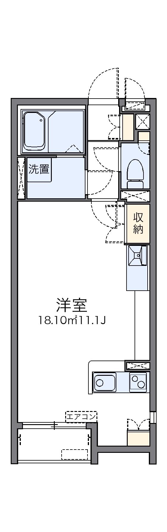 レオネクスト桜台(ワンルーム/1階)の間取り写真