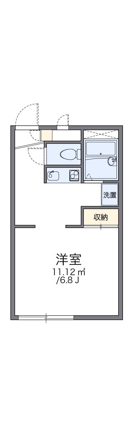 レオパレスウインドミル 2階階 間取り