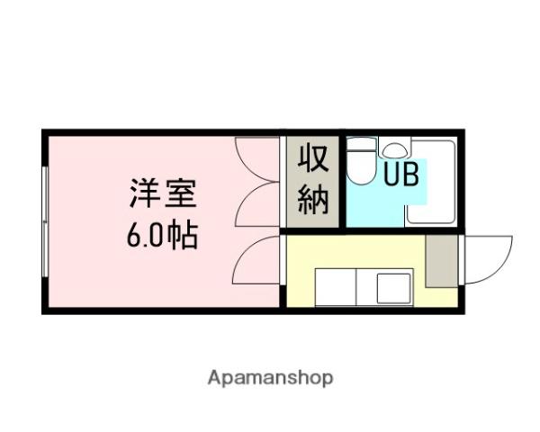 ソフィア行田(ワンルーム/3階)の間取り写真