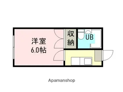 ソフィア行田(ワンルーム/3階)の間取り写真