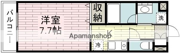 アミティ本川越(1K/7階)の間取り写真