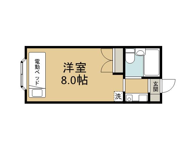 ベルオークしずか 2階階 間取り