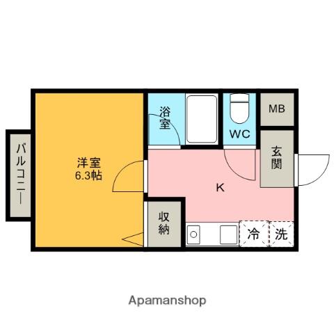 アヴァンス(1K/1階)の間取り写真