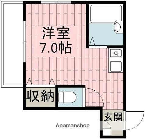 ランドピア今成(ワンルーム/3階)の間取り写真