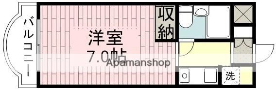 佐藤マンション(ワンルーム/3階)の間取り写真