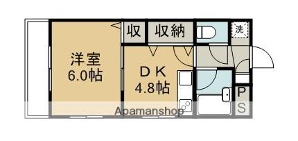 サンコーポ(1DK/3階)の間取り写真