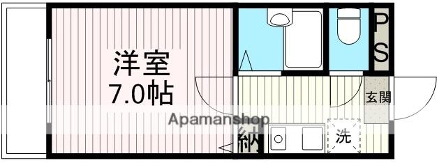 川越市駅前ビル(1K/3階)の間取り写真
