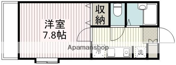 シェルフォード(1K/1階)の間取り写真