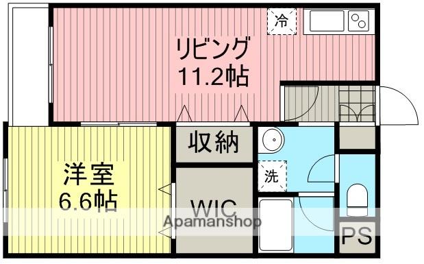 エクセレンテ(1LDK/1階)の間取り写真