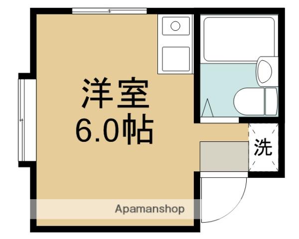 コーポシャトレ(ワンルーム/2階)の間取り写真