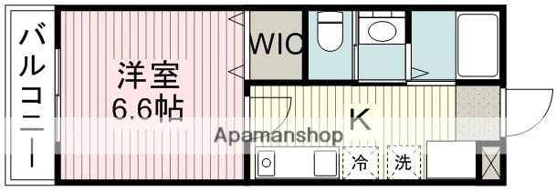 アクタス(1K/2階)の間取り写真