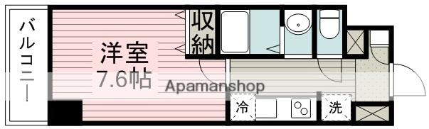 SSレジデンス川越(1K/8階)の間取り写真