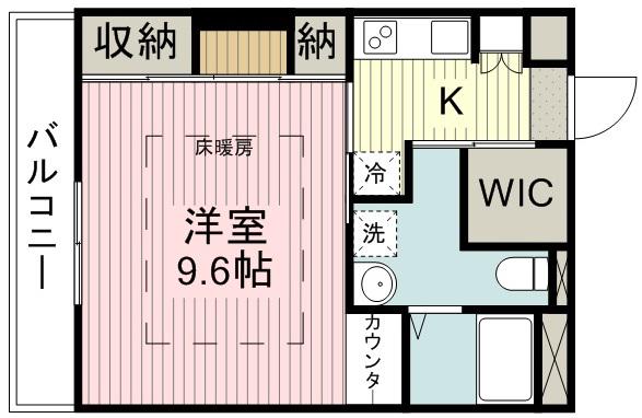 リブリ・グレイス(1K/2階)の間取り写真