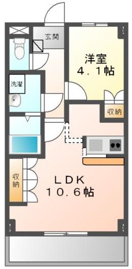 クオリティ・パレス(1LDK/5階)の間取り写真