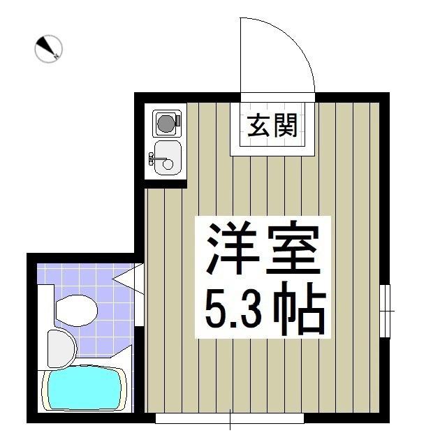 第100オーナーズビル(ワンルーム/3階)の間取り写真