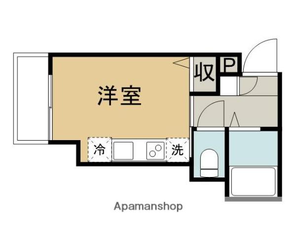 プレシャス鶴ヶ島(ワンルーム/2階)の間取り写真
