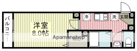 QUADRIFOGLIO KAWAGOE(1K/1階)の間取り写真