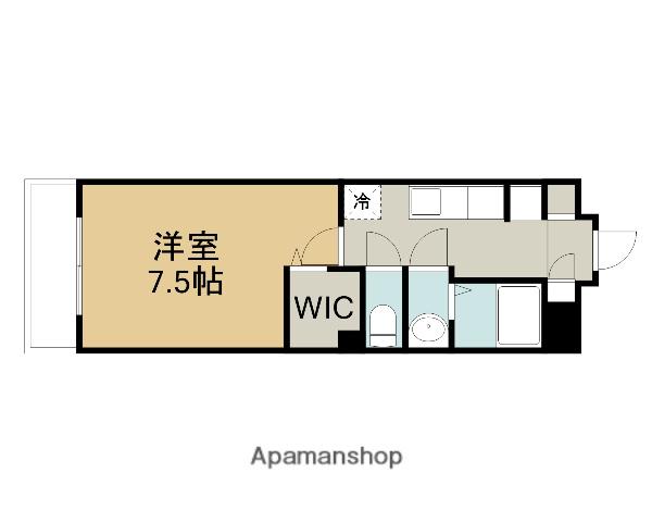 アヴェニール南通町(1K/1階)の間取り写真