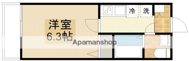 キャメル南古谷駅前通C棟(1K/3階)の間取り写真