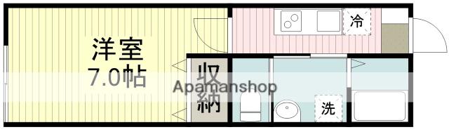 AMBITION的場(1K/3階)の間取り写真