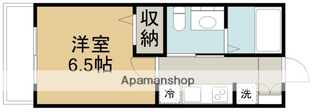 リガーレ(1K/1階)の間取り写真