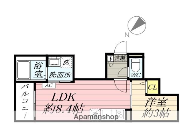 JACK IMANARI Ⅰ(1LDK/1階)の間取り写真