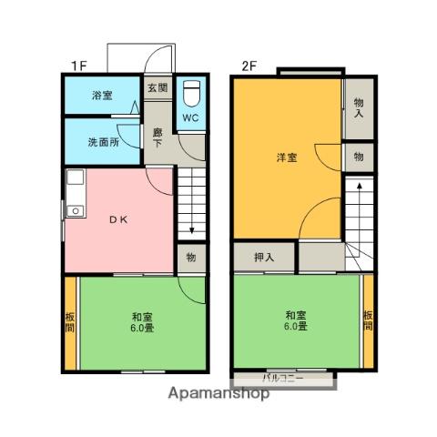 コーポサンヒルズ(3DK)の間取り写真