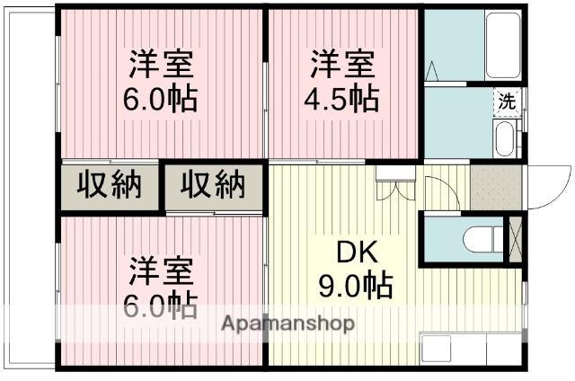 今成ファミリア(3DK/1階)の間取り写真