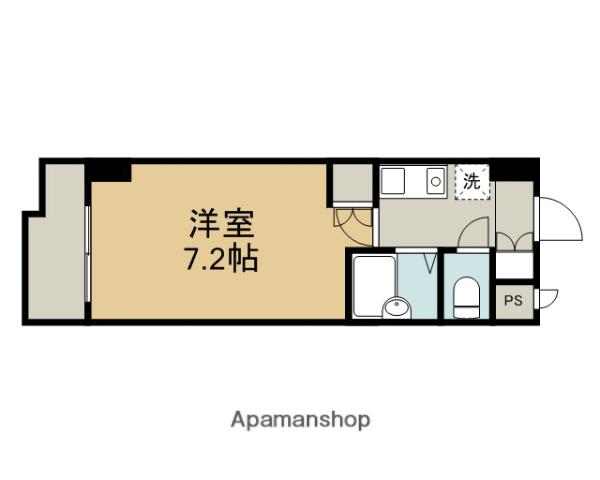 ガーデンセルリア(1K/2階)の間取り写真