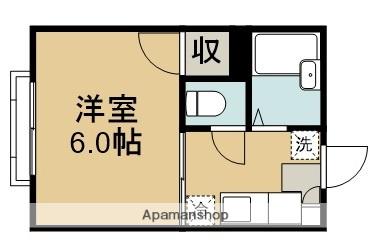 エトワールかすみ(1K/1階)の間取り写真