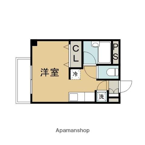 栄和ビル(ワンルーム/2階)の間取り写真