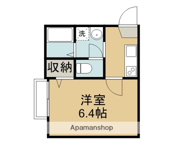 レガーロ霞ヶ関北(1K/1階)の間取り写真