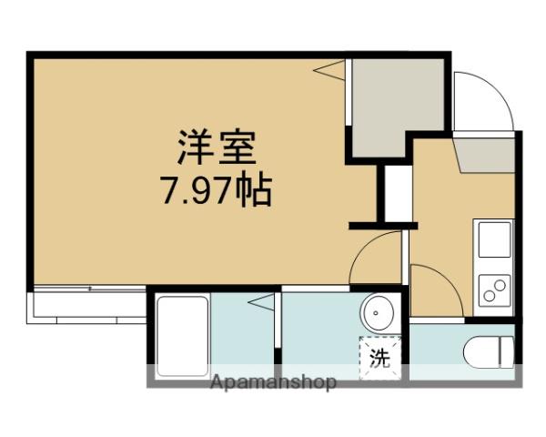 バレーヌ川越(1K/1階)の間取り写真