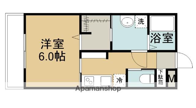 カーサグランツ(1K/2階)の間取り写真