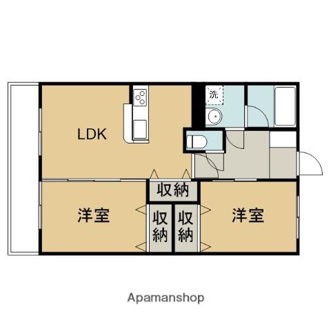 リリーヴィレッジGRANDE(2LDK/3階)の間取り写真
